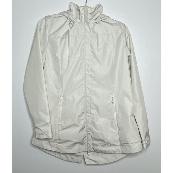 Liv Outdoor Nimbus Birch Geo Hooded Mesh Lined Water Resistant Travel Jacket M - Picture 2 of 14